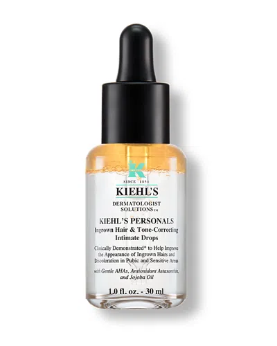 Kiehl's Since 1851 Ingrown Hair & Tone-correcting Intimate Drops, 1.0 Oz. In White