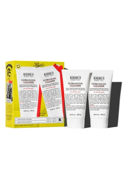 Kiehl's Since 1851 Ultra Facial Cleanser Duo $52 Value In Transparent