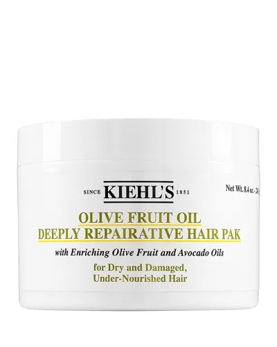 Kiehl's Since 1851 8.4 Oz. Olive Fruit Oil Deeply Repairative Hair Pak In White