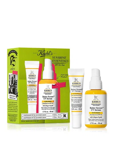 Kiehl's Since 1851 Sunshine Essentials Better Screen Sunscreen Spf 50+ Gift Set In White