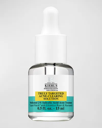 Kiehl's Since 1851 Truly Targeted Acne-clearing Solution With Salicylic Acid, 0.5 Oz. In White