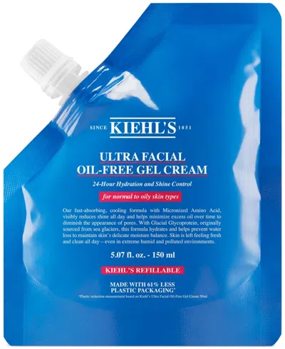 KIEHL'S SINCE 1851 ULTRA FACIAL OIL-FREE GEL CREAM REFILL POUCH, 5.07 OZ.