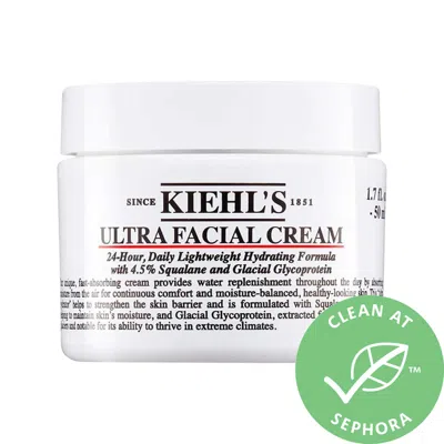 KIEHL'S SINCE 1851 ULTRA FACIAL REFILLABLE MOISTURIZING CREAM WITH SQUALANE 1.7 OZ / 50 ML