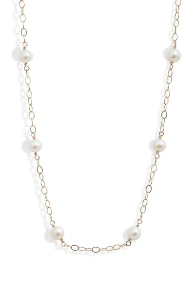 Ki-ele Kelsey Freshwater Pearl Choker In Gold