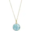 Ki-ele Larimar Pendant Necklace