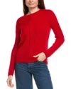 Kier + J Cable Wool & Cashmere-blend Sweater In Red