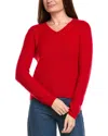 Kier + J Cable Wool & Cashmere-blend Sweater In Red
