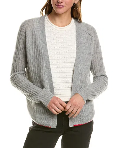 Kier + J Cashmere Cardigan In Grey