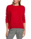 Kier + J Dropped-shoulder Dolman Cashmere Sweater In Red