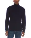 Kier + J Fancy Stitch Wool & Cashmere-blend Turtleneck Sweater In Multi
