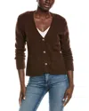 Kier + J Scarlet Wool & Cashmere-blend Cardigan In Gray