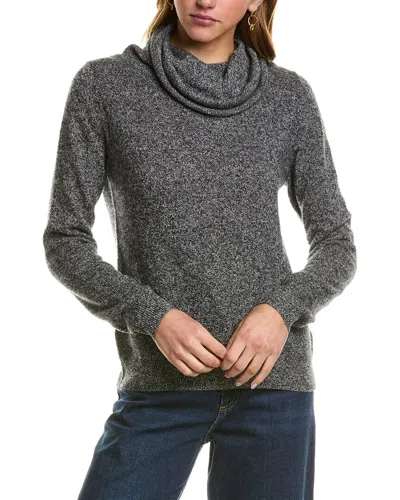 Kier + J Turtleneck Cashmere Sweater In Grey