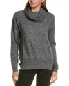 Kier + J Turtleneck Cashmere Sweater In Grey