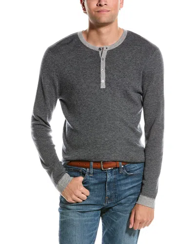 Kier + J Wool & Cashmere-blend Henley In Blue