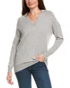 Kier + J Wool & Cashmere-blend Oversized Polo Sweater In Gray