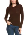 Kier + J Wool & Cashmere-blend Polo Sweater In Brown