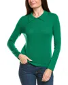 Kier + J Wool & Cashmere-blend Polo Sweater In Green
