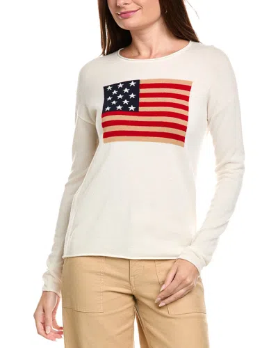 Kier + J Kier+j Wool & Cashmere-blend Pullover In White