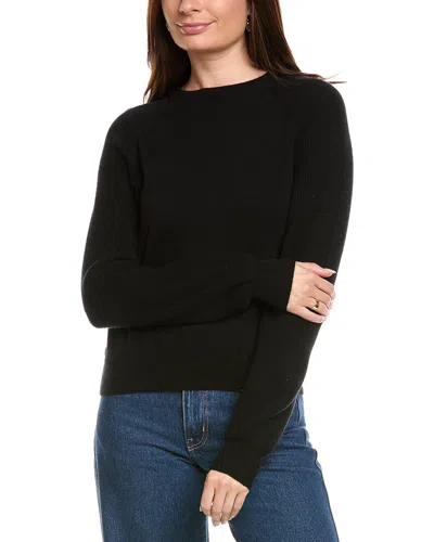 Kier + J Wool & Cashmere-blend Sweater In Black