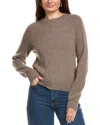 Kier + J Wool & Cashmere-blend Sweater In Brown