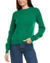 Kier + J Wool & Cashmere-blend Sweater In Green