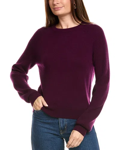 Kier + J Wool & Cashmere-blend Sweater In Purple