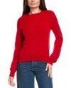 Kier + J Wool & Cashmere-blend Sweater In Red