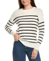 Kier + J Wool & Cashmere-blend Sweater In White