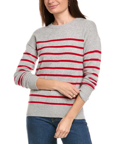 Kier + J Wool & Cashmere-blend Sweater In Gray
