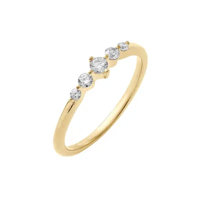 Kiera Women's Yellow Lab Grown Diamond Graduated Five-stone Band Ring