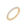 Kiera Women's Yellow Lab-grown Diamond One Carat Pave Eternity Ring In Yellow