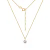 Kiera Women's Yellow Lab-grown Diamond One Carat Round Solitaire Pendant Necklace In Yellow