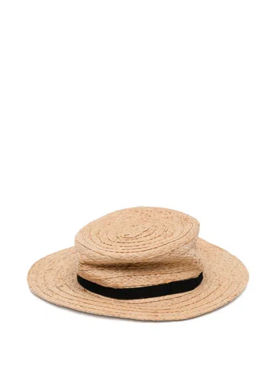 Kijima Takayuki Boater Sun Hat In Pink