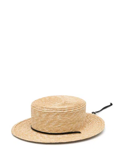 Kijima Takayuki Braided Sun Hat In Neutral