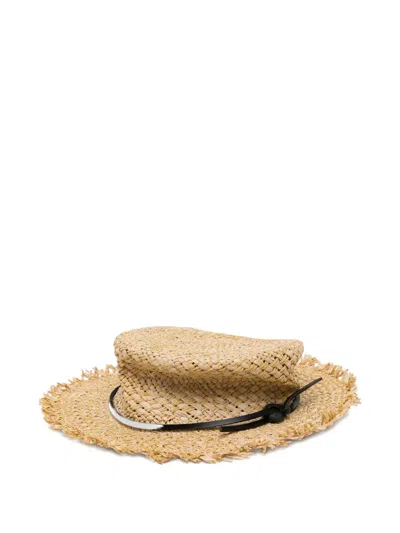 Kijima Takayuki Crushed Sun Hat In Orange