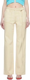 Kijun Beige Chico Jeans In Ecru