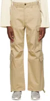 Kijun Beige Woody Cargo Pants In Beige