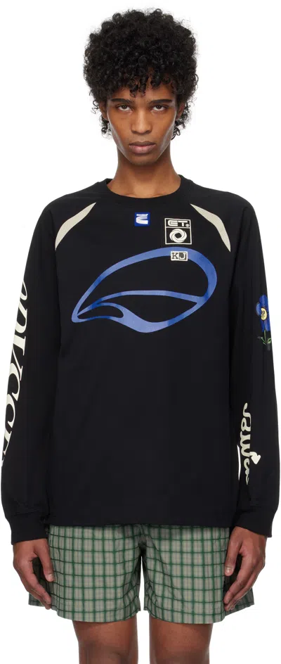 Kijun Black & Blue Cycle Long Sleeve T-shirt