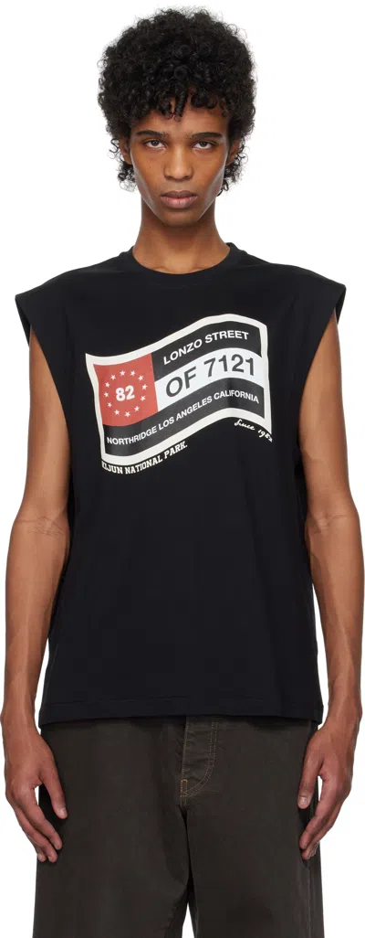 Kijun Black Flag Sleeveless Tank Top