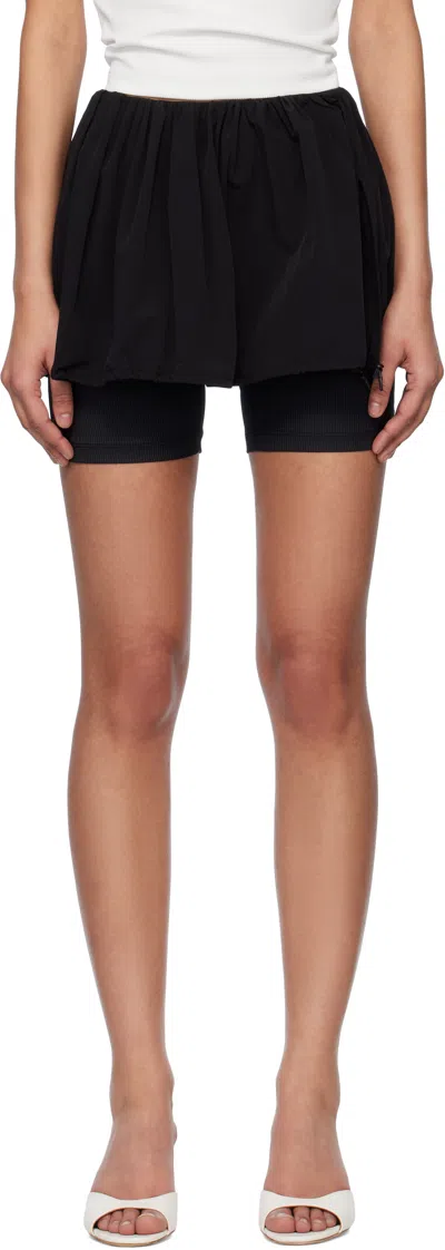 Kijun Black Puff Layered Skort