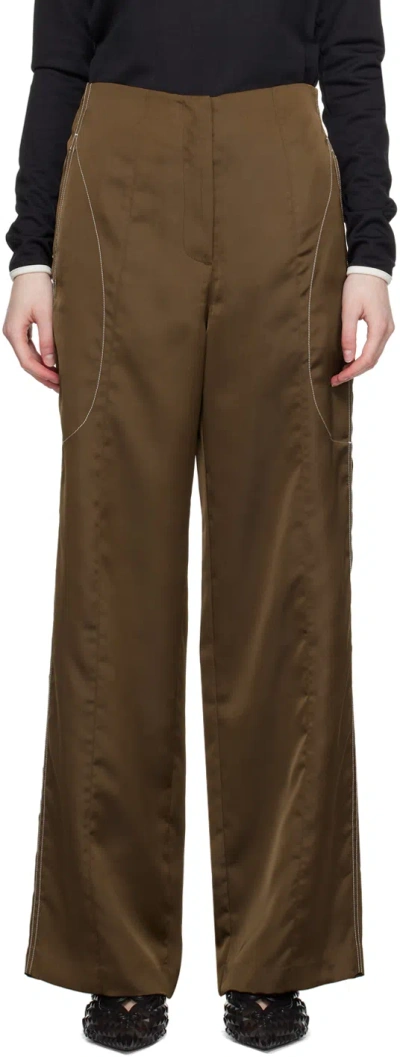 Kijun Brown Bow Trousers