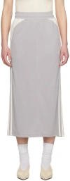 Kijun Grey Football Maxi Skirt In Grey