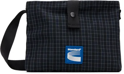 Kijun Navy Check Sacoche Bag