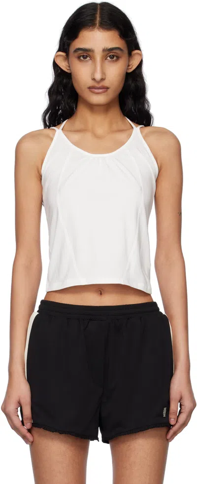 Kijun Off-white Double Strap Tank Top