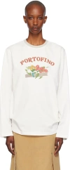 KIJUN OFF-WHITE 'PORTOFINO' LONG SLEEVE T-SHIRT