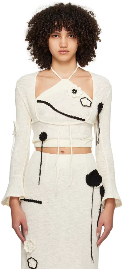 Kijun Off-white Sophie Cardigan In Ivory