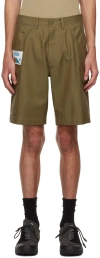 Kijun Ssense Exclusive Khaki Seeker Shorts In Khaki