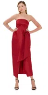 Kika Vargas Ava Dress Red In Red