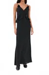 Kika Vargas Bel Maxi Dress In Black In Black