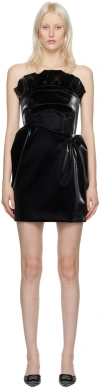 Kika Vargas Black Alicia Minidress In Black